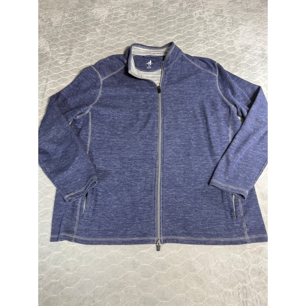 Johnnie-O Willem Full Zip Golf Travel Jacket Indigo Heather JMJK2190 Mens XL